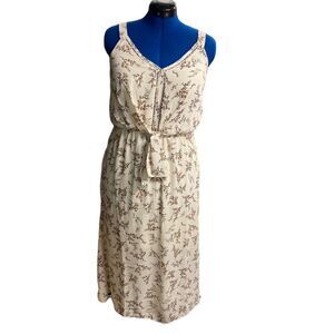 SIENNA SKY Women’s Sundresses Size Large Floral‎ Cream Color Spaghetti Straps